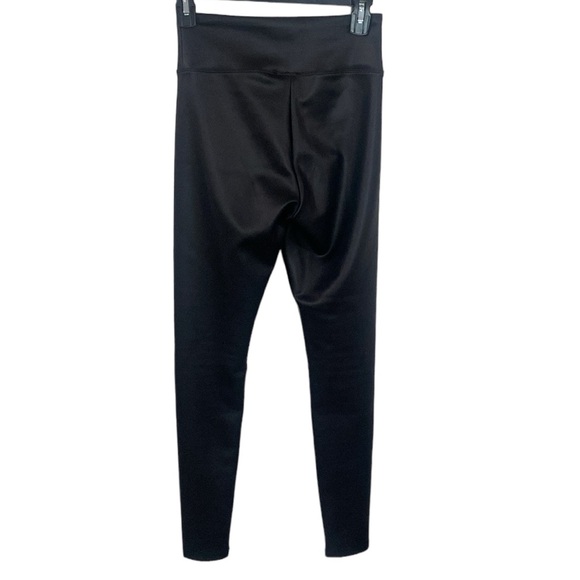 Express black faux leather look super high waist coated leggings size XS - Picture 3 of 12